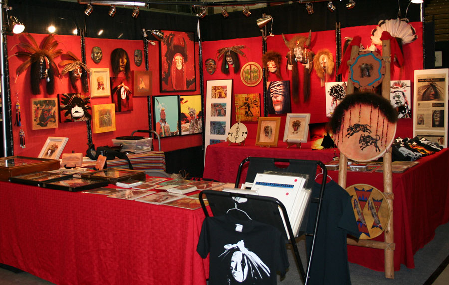 Native American Masks & Other Works at Bargetto Art & Wine Festival July 21-22